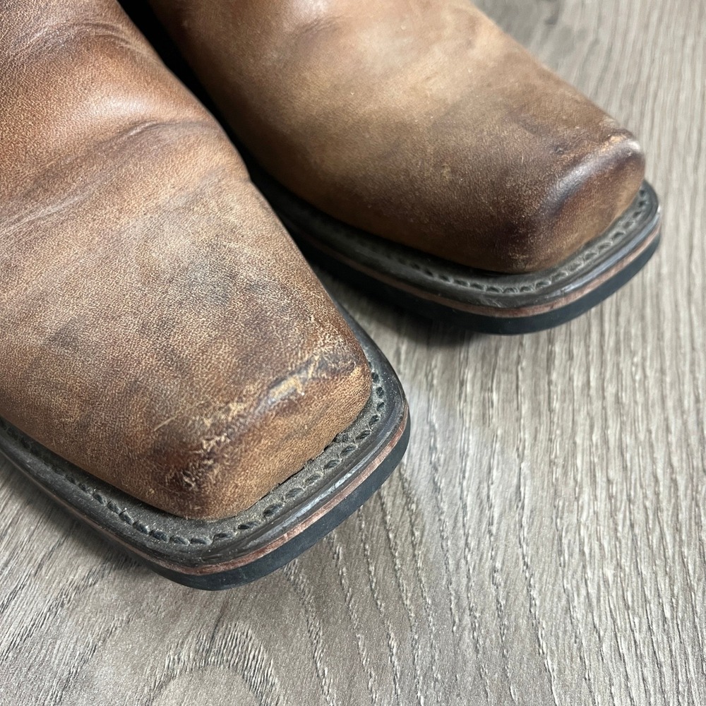 Frye Brown Leather Mule Clogs with Buckle Detail - Picture 13 of 15